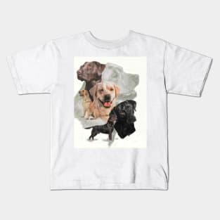 Labrador Retriever Medley Kids T-Shirt